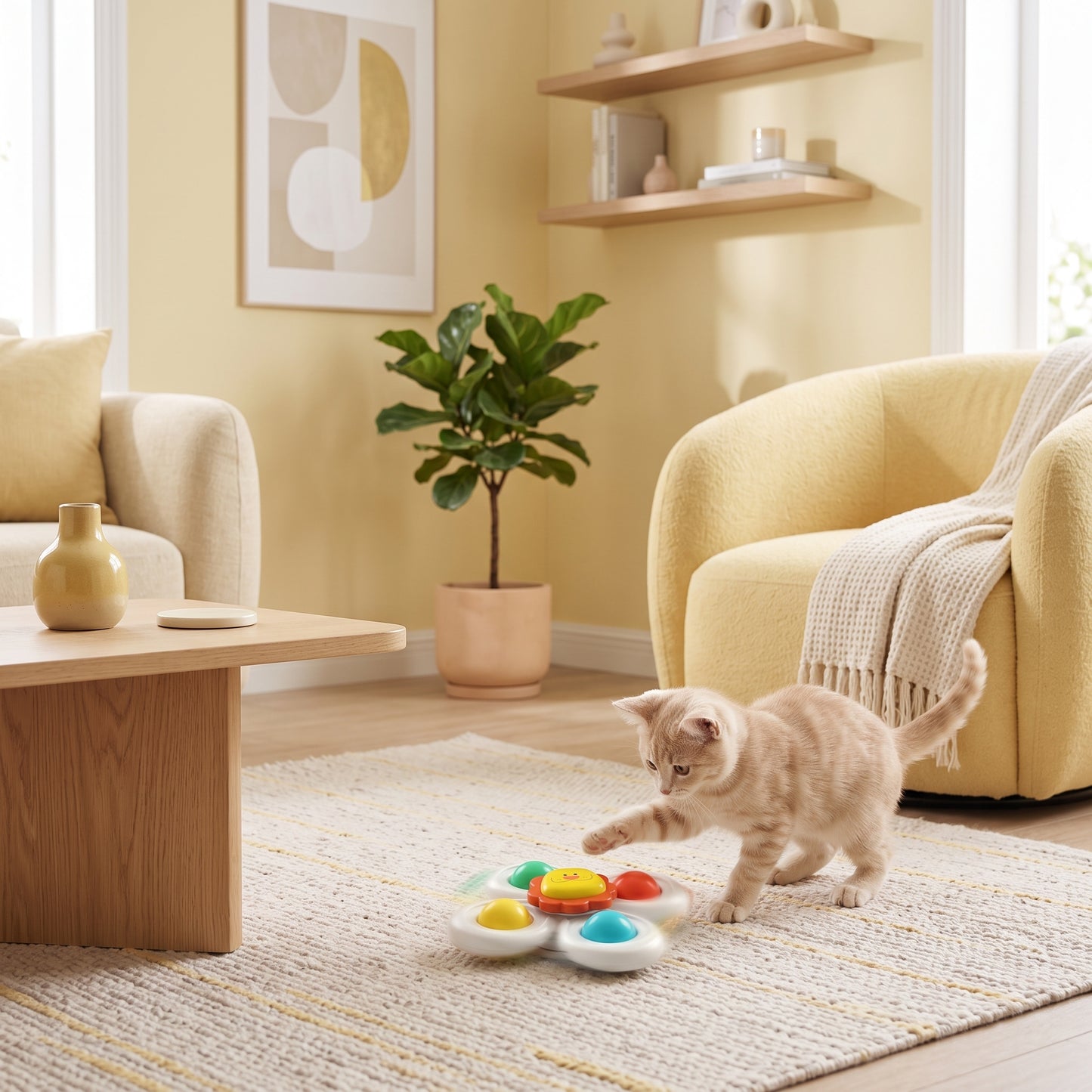 Interactive Cat Spinner