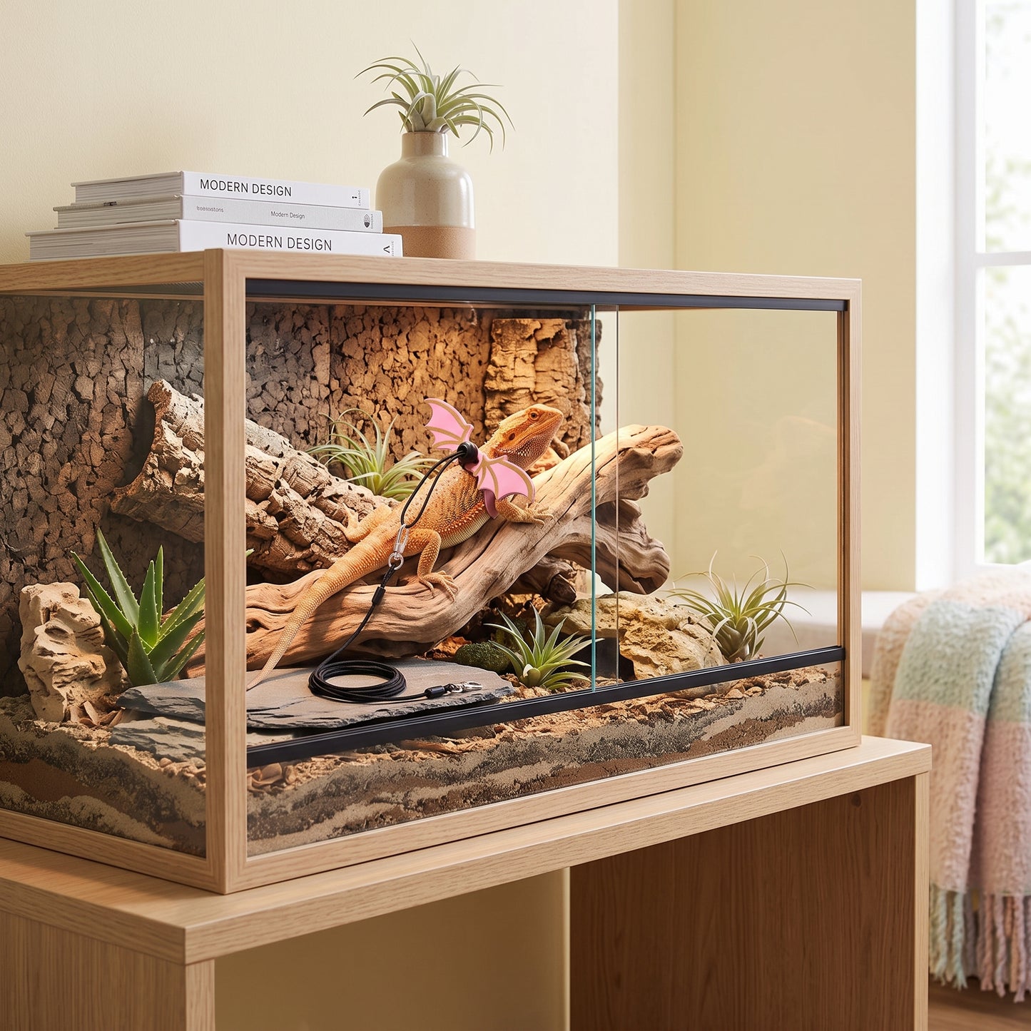 Pet Lizard Habitat Accessory Set